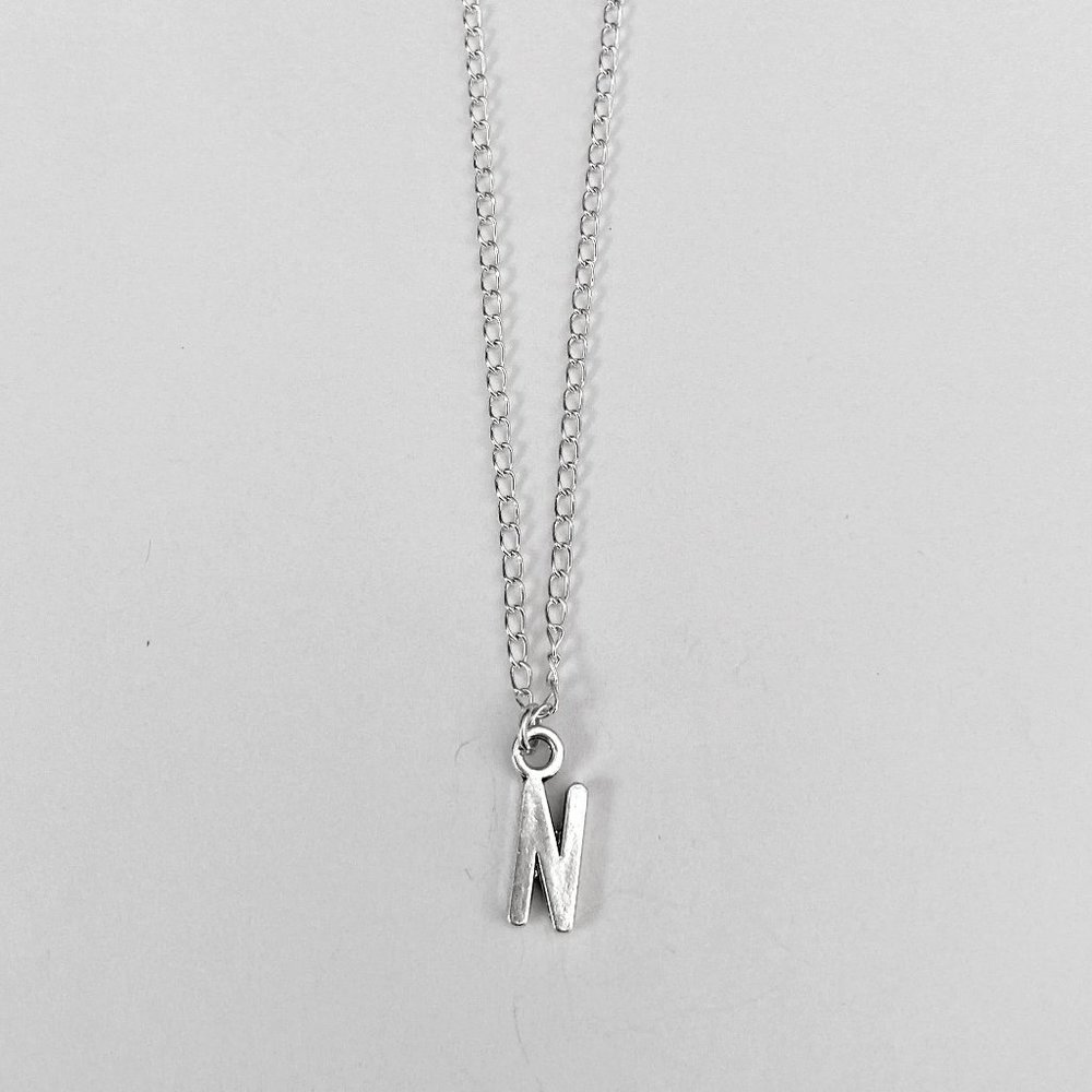 3 for $49 New Silver "N" Initial Necklace